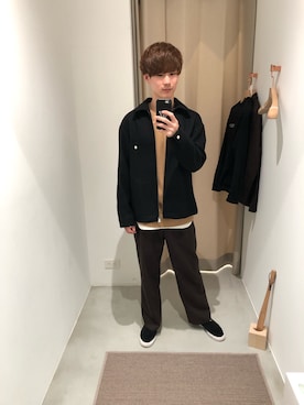 「PUBLIC TOKYO（パブリックトウキョウ）のアイテム（ブルゾン）」を使った、sognoさん（メンズ・172cm）の冬コーディネート