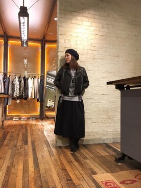 「キュロットパンツ」｜「アイテム（ジャケット/アウター）」を使った、つぼねさん（レディース・153cm）の秋コーディネート