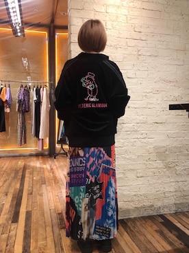 「刺繍」｜「アイテム（ジャージ）」を使った、つぼねさん（レディース・153cm）の夏コーディネート
