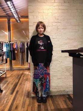 「刺繍」｜「アイテム（ジャージ）」を使った、つぼねさん（レディース・153cm）の夏コーディネート