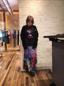 「刺繍」｜「アイテム（ジャージ）」を使った、つぼねさん（レディース・153cm）の夏コーディネート