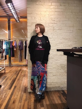 「刺繍」｜「アイテム（ジャージ）」を使った、つぼねさん（レディース・153cm）の夏コーディネート