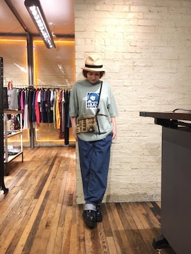 「ビックＴシャツ」｜つぼねさん（レディース・153cm）の秋コーディネート