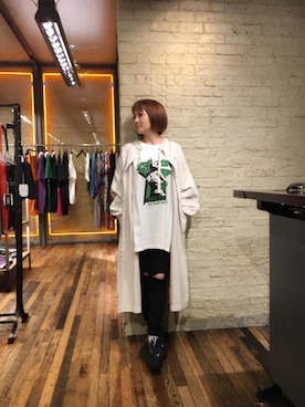 「ビックＴシャツ」｜つぼねさん（レディース・153cm）の秋コーディネート