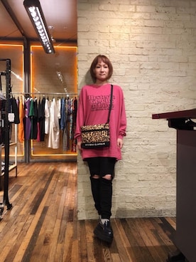 「ビックＴシャツ」｜つぼねさん（レディース・153cm）の秋コーディネート