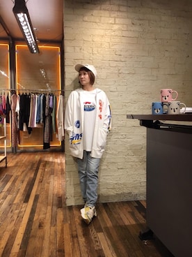 「ビックＴシャツ」｜つぼねさん（レディース・153cm）の秋コーディネート
