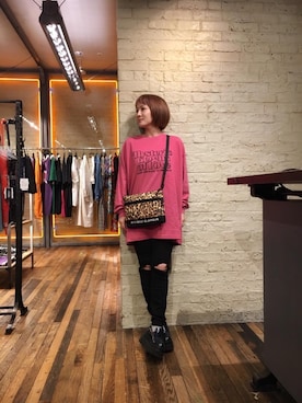 「ビックＴシャツ」｜つぼねさん（レディース・153cm）の秋コーディネート
