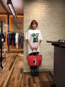 「ビックＴシャツ」｜つぼねさん（レディース・153cm）の秋コーディネート