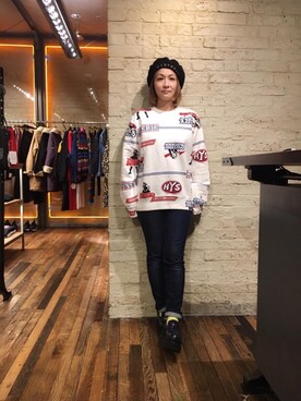 「70'sコーデ」｜「アイテム（ハンチング/ベレー帽）」を使った、つぼねさん（レディース・153cm）の秋コーディネート