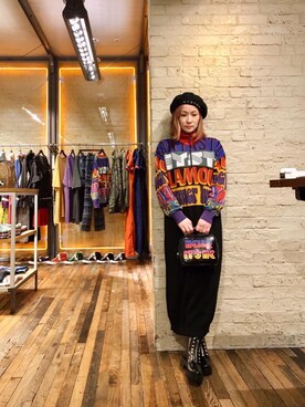 「HYSTERIC GLAMOUR（ヒステリックグラマー）のHYSTERIC INTENTION ジャガードワンピース（ワンピース）」を使った、つぼねさん（レディース・153cm）の春コーディネート