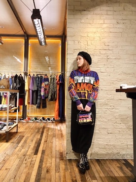 「HYSTERIC GLAMOUR（ヒステリックグラマー）のHYSTERIC INTENTION ジャガードワンピース（ワンピース）」を使った、つぼねさん（レディース・153cm）の春コーディネート