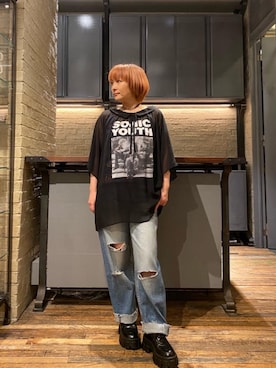 「コラボレーション」｜「アイテム（アクセサリー）」を使った、つぼねさん（レディース・153cm）の夏コーディネート