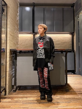 「HYSTERIC GLAMOUR（ヒステリックグラマー）のアイテム（PC・スマホグッズ/家電）」を使った、つぼねさん（レディース・153cm）の夏コーディネート