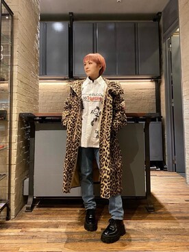 「ﾋﾞｯｸﾞｼﾙｴｯﾄ」｜「アイテム（その他アウター）」を使った、つぼねさん（レディース・153cm）の秋コーディネート