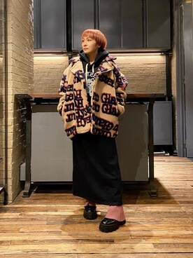 「ﾋﾞｯｸﾞｼﾙｴｯﾄ」｜「アイテム（その他アウター）」を使った、つぼねさん（レディース・153cm）の秋コーディネート