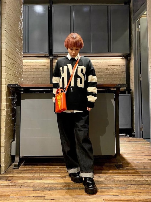 HYSTERIC GLAMOUR（ヒステリックグラマー）の「HYS編込ボーダー プル