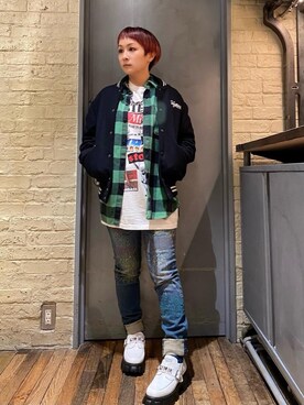 「HYSTERIC GLAMOUR（ヒステリックグラマー）のアイテム（雑貨/ホビー）」を使った、つぼねさん（レディース・153cm）の冬コーディネート