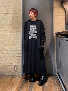 「ﾋﾞｯｸﾞｼﾙｴｯﾄ」｜「アイテム（その他シューズ）」を使った、つぼねさん（レディース・153cm）の冬コーディネート