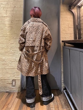 「でにむ」｜「アイテム（トレンチコート）」を使った、つぼねさん（レディース・153cm）の冬コーディネート