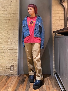「でにむ」｜「アイテム（キャミソール）」を使った、つぼねさん（レディース・153cm）の夏コーディネート