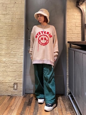 「ロックコーデ」｜「アイテム（アクセサリー）」を使った、つぼねさん（レディース・153cm）の秋コーディネート
