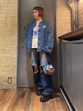 「でにむ」｜「アイテム（その他）」を使った、つぼねさん（レディース・153cm）の秋コーディネート