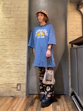 「アイテム（トートバッグ、シルバー系）」を使った、つぼねさん（レディース・153cm）の春コーディネート