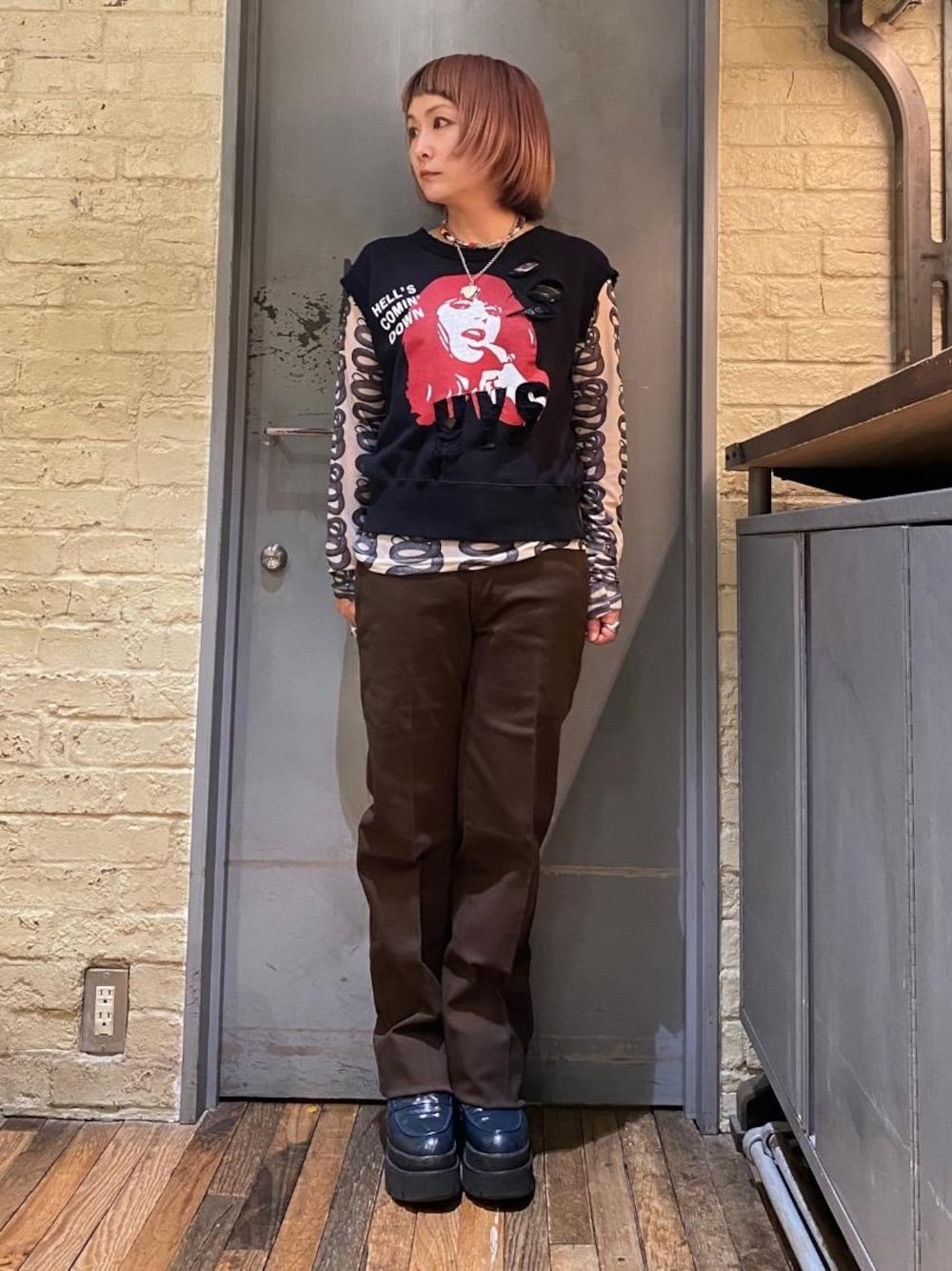 HYSTERIC GLAMOUR（ヒステリックグラマー）の「HELL'S COMIN' DOWN