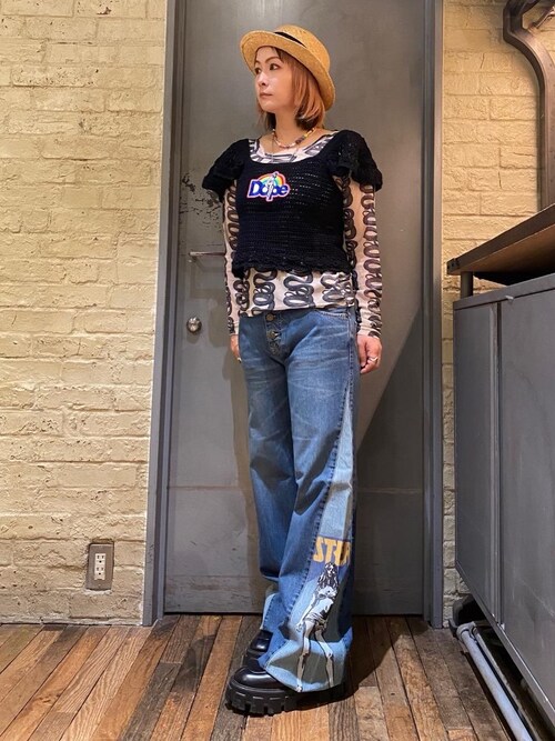 HYSTERIC GLAMOUR（ヒステリックグラマー）の「DOPEワッペン手編 プル