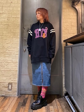 「でにむ」｜「アイテム（ワンピース/ドレス）」を使った、つぼねさん（レディース・153cm）の秋コーディネート