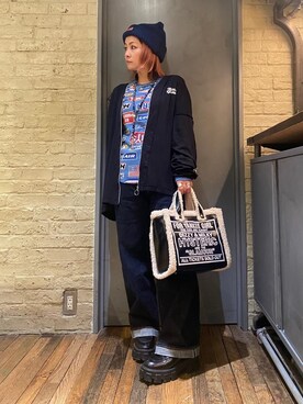 「らふこーで」｜「アイテム（アクセサリー）」を使った、つぼねさん（レディース・153cm）の秋コーディネート
