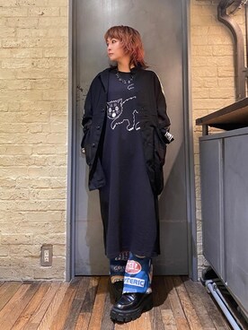 「らふこーで」｜「アイテム（アクセサリー）」を使った、つぼねさん（レディース・153cm）の秋コーディネート