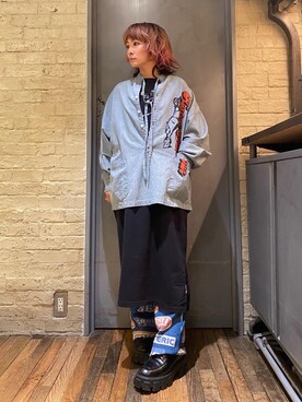 「らふこーで」｜「アイテム（アクセサリー）」を使った、つぼねさん（レディース・153cm）の秋コーディネート
