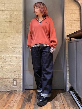 「らふこーで」｜「アイテム（アクセサリー）」を使った、つぼねさん（レディース・153cm）の秋コーディネート