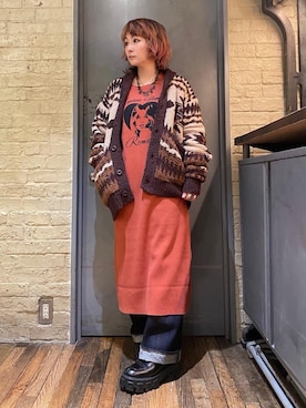 「らふこーで」｜「アイテム（ワンピース/ドレス）」を使った、つぼねさん（レディース・153cm）の秋コーディネート