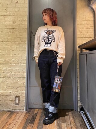 ヒステリックグラマー×ポーター　ロングウォレット　カーキ HYSTERIC GLAMOUR（ヒステリックグラマー）の「PORTER/CLASSIC