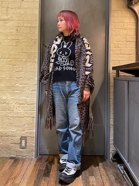 「でにむ」｜「アイテム（アクセサリー）」を使った、つぼねさん（レディース・153cm）の冬コーディネート