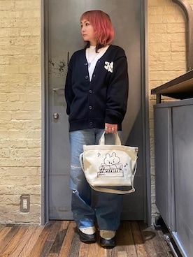 「でにむ」｜「アイテム（アクセサリー）」を使った、つぼねさん（レディース・153cm）の冬コーディネート