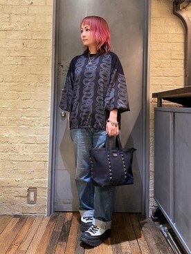 「でにむ」｜「アイテム（アクセサリー）」を使った、つぼねさん（レディース・153cm）の冬コーディネート