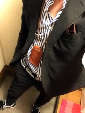 「パーティースタイル」｜「アイテム（財布/小物）」を使った、Danny Williamsさん（メンズ・177cm）の秋コーディネート