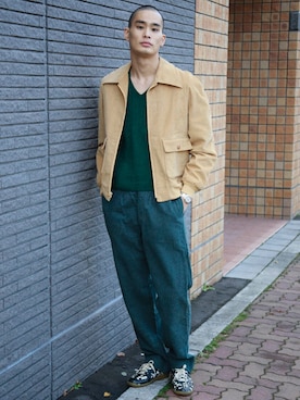 「MARTIN MARGIELA（マルタンマルジェラ）のアイテム」を使った、THE SIDERさん（メンズ・182cm）の冬コーディネート