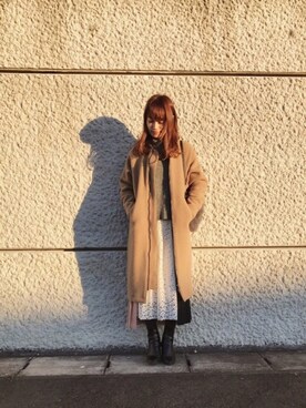 「JILKY（ジルキー）のアイテム（ジャケット/アウター）」を使った、Natsu♡さん（レディース・162cm）の冬コーディネート