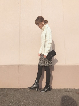 Natsu♡さん（レディース・162cm）の冬コーディネート