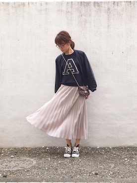 「URBAN RESEARCH ROSSO WOMEN（アーバンリサーチ　ロッソ）のアイテム（ブルゾン）」を使った、Natsu♡さん（レディース・162cm）の春コーディネート