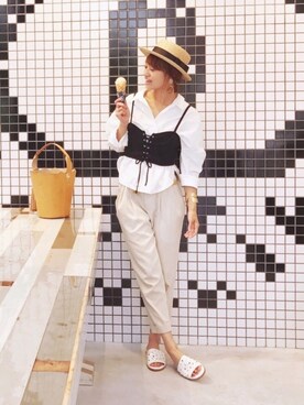 Natsu♡さん（レディース・162cm）の夏コーディネート