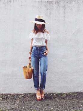 Natsu♡さん（レディース・162cm）の夏コーディネート