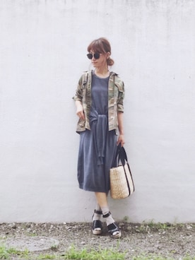 Natsu♡さん（レディース・162cm）の夏コーディネート