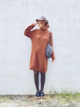 「SHOE BAR Deesse（シューバーディーセ）のアイテム」を使った、Natsu♡さん（レディース・162cm）の秋コーディネート