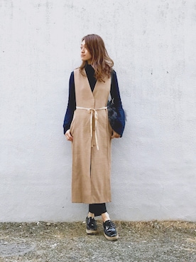 Natsu♡さん（レディース・162cm）の冬コーディネート