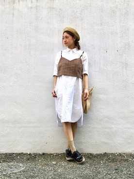 「SHOE BAR Deesse（シューバーディーセ）のアイテム」を使った、Natsu♡さん（レディース・162cm）の春コーディネート